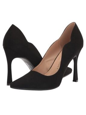 Chinese Laundry's SPICE Micro Suede Pump Pointed Toe 3.5” Heel Black Women 8